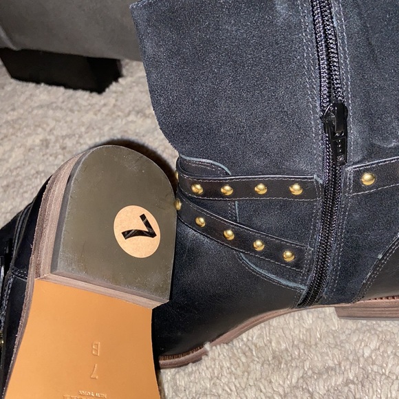 Coach Lilliana Leather Moto Boots size 7 - Picture 4 of 4